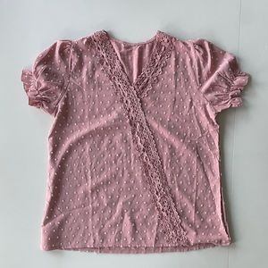 Pink Dotted Blouse